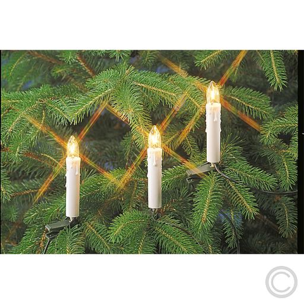 EGBInner chain with 16 LED top candles, illuminated length 6m total length 7.5m 16V/0.1W warm whiteArticle-No: 865405