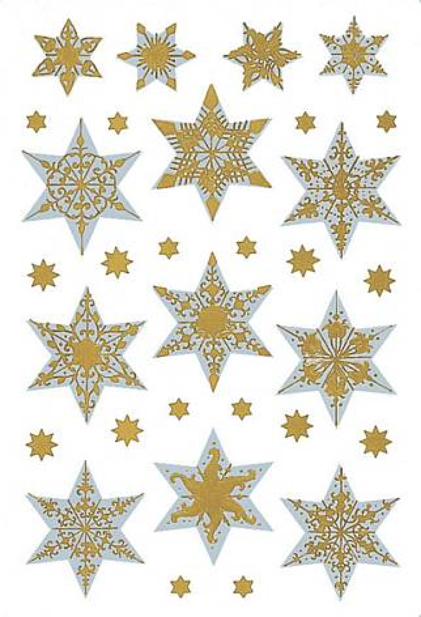 HermaSticker Christmas 3948 gold embossed starsArticle-No: 4008705039482