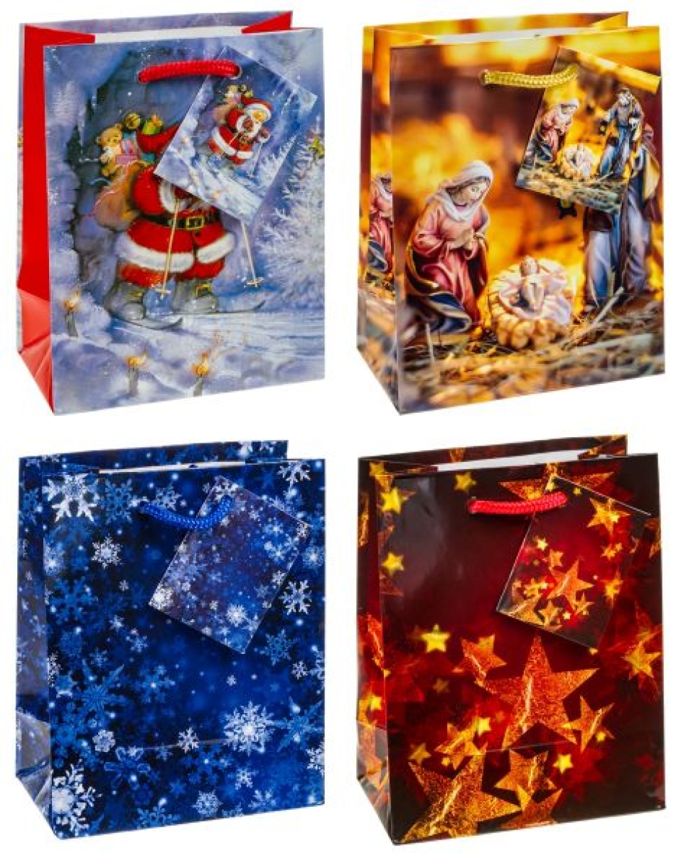 TSIChristmas gift carrier bag small 83028-Price for 6 pcs.Article-No: 4022792830289
