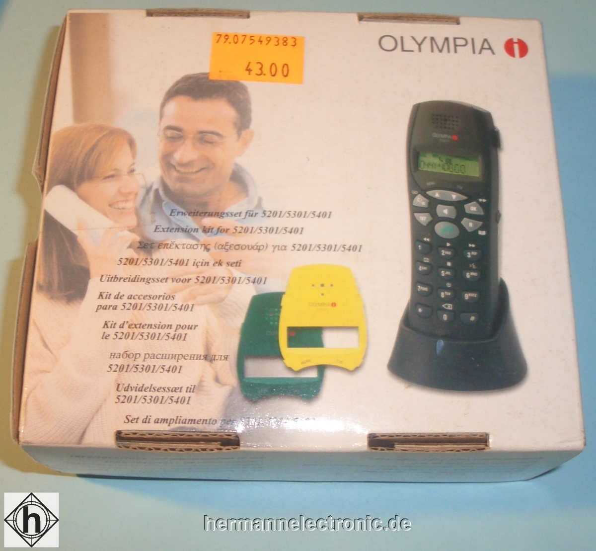 OlympiaMobilteil-Set Schnurloses DECT Telefon schiefergrau 5000Artikel-Nr: H88Z083L