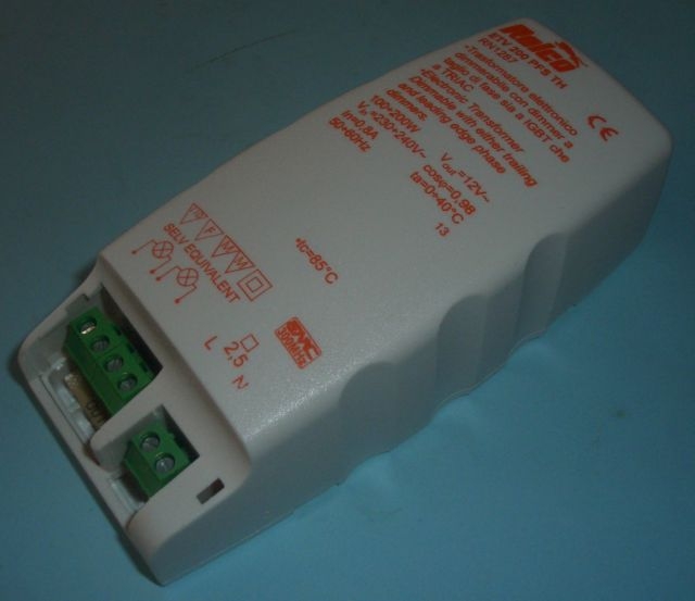 RelcoETV200PFS RN1287, electronic transformer Electronic transformer dimmable via upstream RH dimmerArticle-No: RN1287L