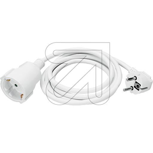EGBExtension H05VV-F 3G1.5mm² 2m pure whiteArticle-No: 041940
