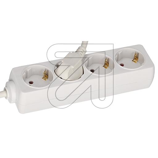 eltric4-way socket strip 3m whiteArticle-No: 045945