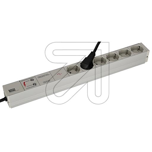 BachmannBACHMANN 19 socket strip 6-way 333.402 with overvoltage protection + mains and frequency filter