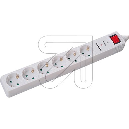 EGB6-way socket with device protection overvoltage filter white 1.4m, EAN 4027236046424Article-No: 047700
