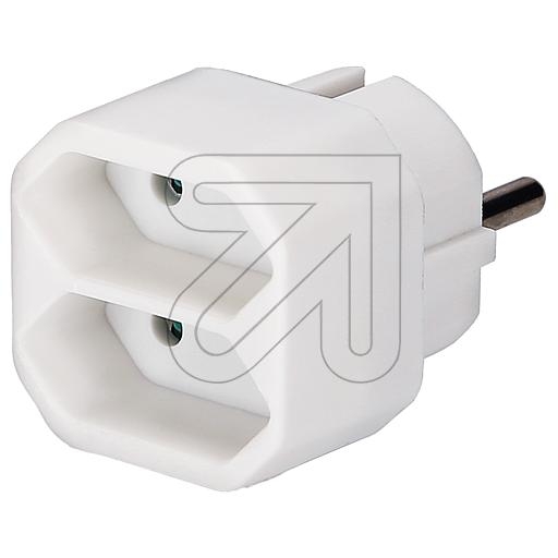 TS-ElectronicEurope double plug TÜV/GS whiteArticle-No: 061200L