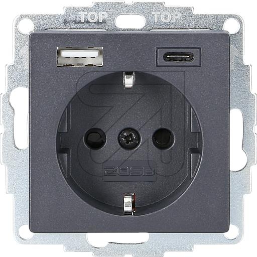 EGBProtective contact socket 2USB inCharge PRO55 VDE with double USB power supply type A/type C gg112156 max. 3000mAArticle-No: 101725