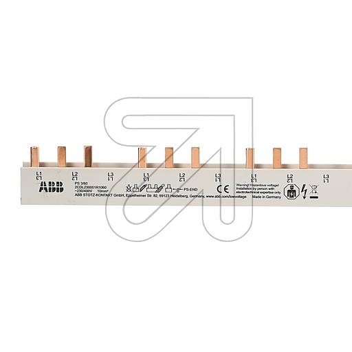 ABBBusbar 3-phase 1m PS 3/60 1000mm shortenable 60 3-poleArticle-No: 180790