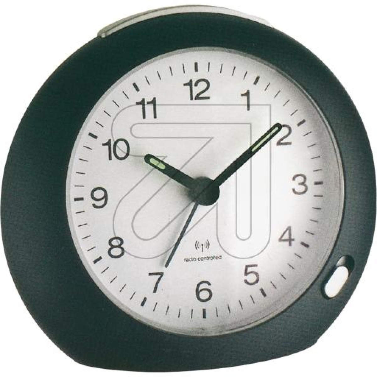 TFAAnalogue radio-controlled alarm clock black Ø 110mm TFA 98.1037Article-No: 324675