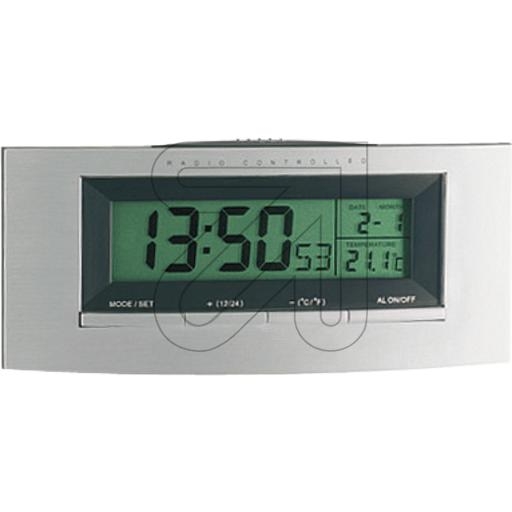 TFARadio clock with temperature silver 140x60x40mm TFA 98.1030Article-No: 324735