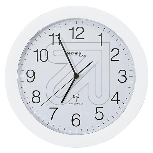 TechnolineRadio wall clock white Ø 300mm WT 8000Article-No: 325000