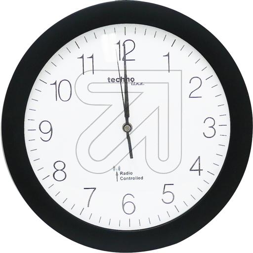 TechnolineRadio wall clock black Ø 300mm WT 8000Article-No: 325050
