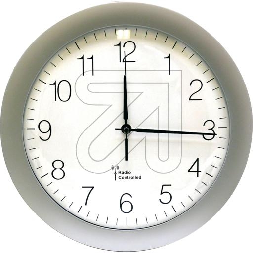 TechnolineRadio wall clock silver Ø 300mm WT 8000Article-No: 325055