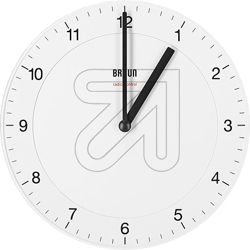 BRAUNRadio controlled wall clock white Ø 200x32mm 67013 BC06W-DCFArticle-No: 326725