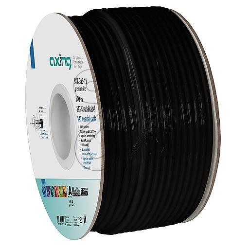 AxingCoaxial cable SKB 395-11 100 m. BauPVO-EN 50575/fire class: E.-Price for 100 meter