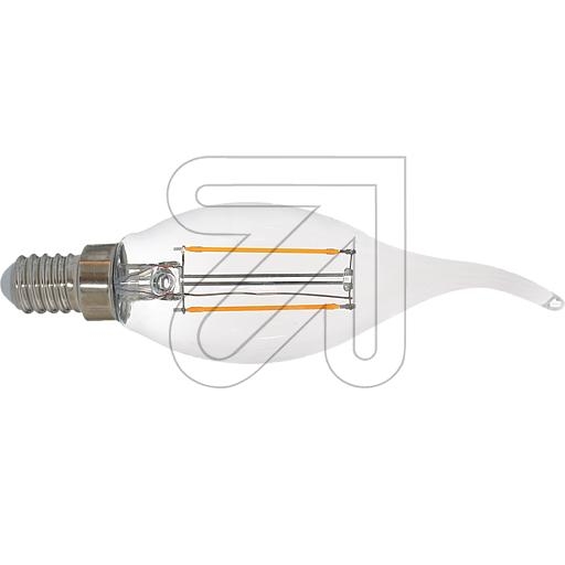 EGB Filament Windstoßlampe klar E14 2W 250lm 2700KEGB 600504*LED-Lampen Sockel E14 (EGB)LED-Filament-Windstoß-Kerzenlampe E14