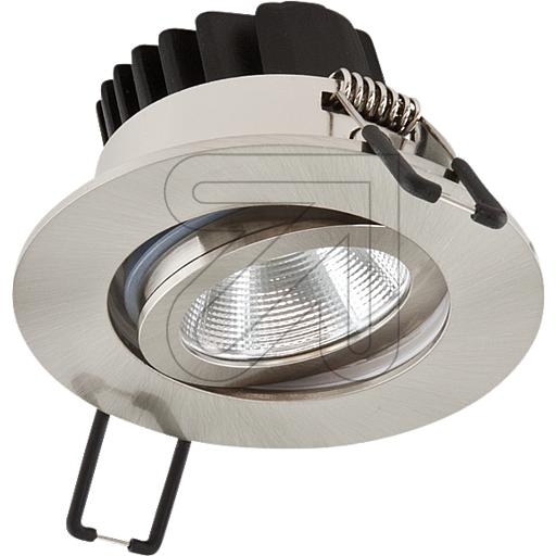 EVNLED recessed spotlight PC Ra> 90 IP65 Ø 83 T45 AØ 68mm swiveling 20° 6W 683lm 4000K stainless steel look PC650N61340Article-No: 650185