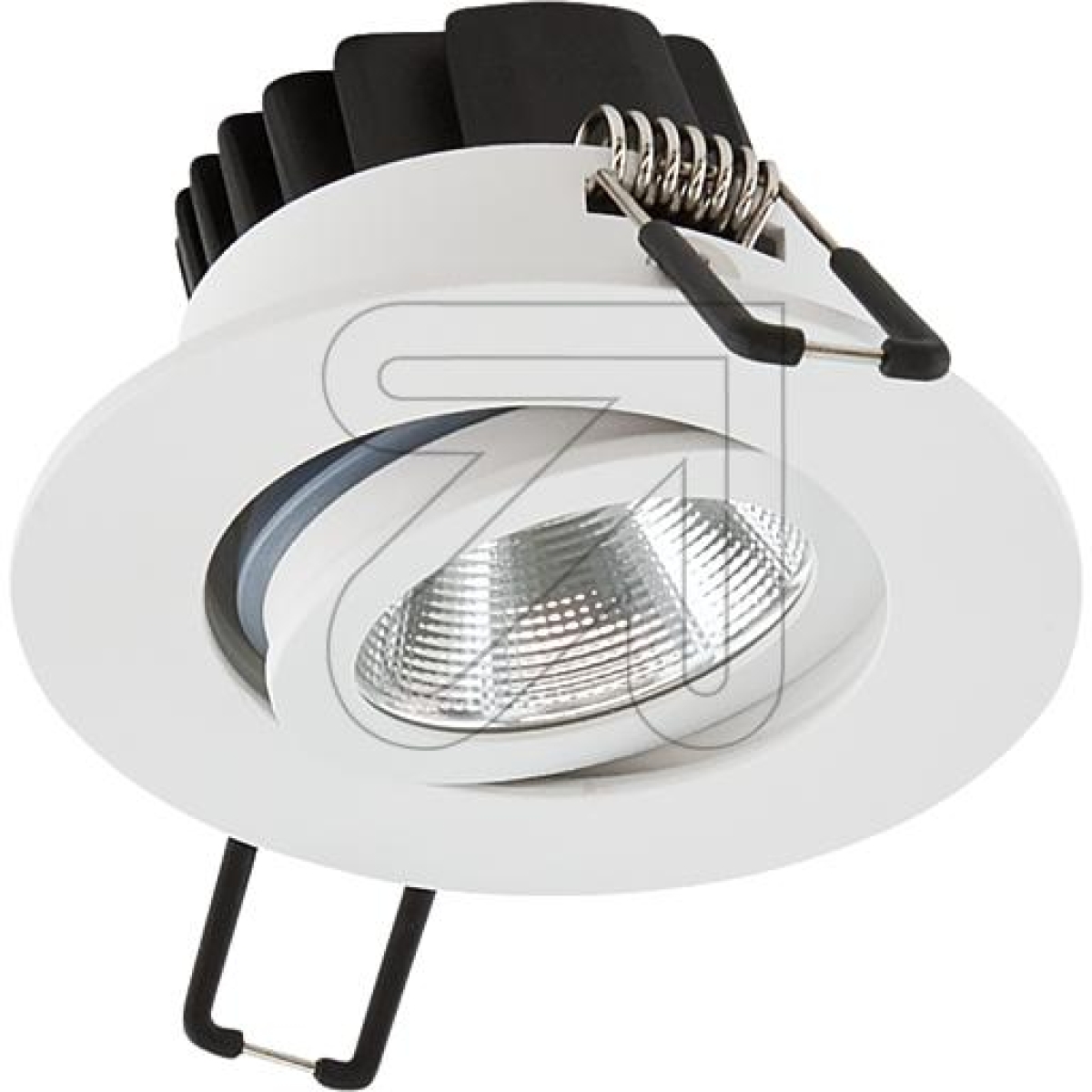 EVNLED recessed spotlight PC Ra> 90 IP65 Ø 83 T45 AØ 68mm swiveling 20° 6W 683lm 4000K white powder-coated. PC650N60140Article-No: 650190