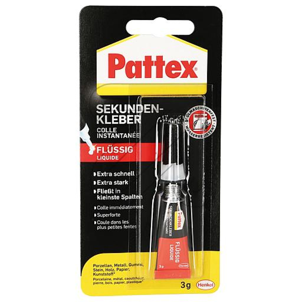 HenkelPattex Sekundenkleber flüssig 3g-Preis für 0.0300 kg