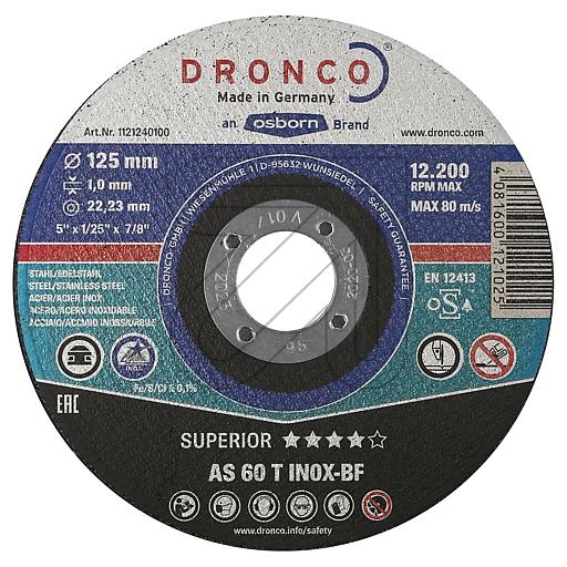 DroncoCutting disc for steel INOX 125x1.0mmArticle-No: 752275L
