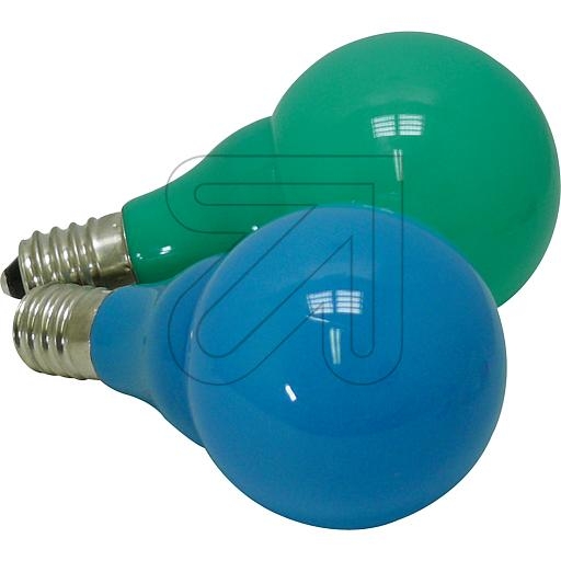 Konstsmide5685-420 System outer chains LED ball lamps E14 green/bl.-Price for 2 pcs.Article-No: 867655