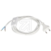 MPFEuro connection cable, H03 VVH2-F, 2 x 0.75², 2 m, with switch white (Replacement item for 022910)-Price for 5 pcs.Article-No: 431807PFL