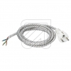 EGBIron connection cable 3.0m white/gray H03RRT-F 3x075mm²-Price for 5 pcs.