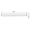EGBdamp-proof diffuser light IP65 with LED tube 24W (24W/2520lm-4000K)Article-No: 670400