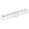 Panasonic6-way socket strip white with switch WLTA04602WH-EU1