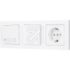 PanasonicKarre 55 socket with hinged cover can be labeled WDTT03202WH-EU1Article-No: 076120