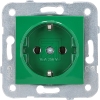 EGBSchuko socket, green 90961808-DE