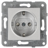 EGBKarre Schuko combination socket silver 92105042/92512042