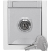 EGBPacific FR Schuko socket lockable lock 2 gray 90591042-DE