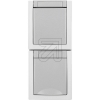 EGBPacific FR Schuko socket exchangeable. vertical gray 90591098-DE