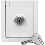 EGBPacific FR Schuko socket, lockable, white lock 2 90591142-DE