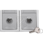EGBPacific FR 2-way socket horizontally lockable. Closure 9 gray 90591079-DE