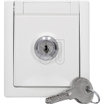 EGBPacific FR Schuko socket, lockable white lock 4 90591144-DE