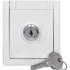 EGBPacific FR Schuko socket, lockable, white lock 9 90591149-DE