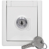EGBPacific FR Schuko socket, lockable, white lock 10 90591150-DE