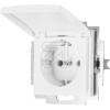 EGBV55 combination socket outlet with hinged cover, pure whiteArticle-No: 088365