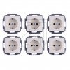 KleinCombi socket set, pure white (100 pcs. K55EUC/04BB)-Price for 100 pcs.