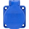 PCESocket panel with hinged cover blue 109-0b screwless contactsArticle-No: 101940