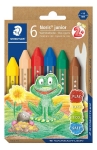 StaedtlerWax crayons 6 pieces 14mmD Noris Junior 2 blistersArticle-No: 4007817075128