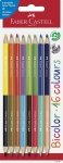 Faber CastellColored pencils bicolor blister card of 8Article-No: 4005401161974