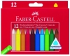 Faber CastellWax Crayon Triangular 12 Paper Banderole Fc 120010Article-No: 4005401200109