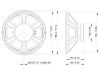 LAVOCEWSF152.50 15 Woofer Ferrite Magnet Steel Basket DriverArticle-No: 12602532