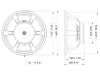 LAVOCESAF184.01 18 Subwoofer Ferrite Magnet Aluminium Basket DriverArticle-No: 12602539