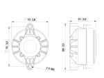 LAVOCEDF10.101LE 1 Compression Driver Ferrite MagnetArticle-No: 12602729