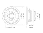 LAVOCECSF061.70K 6.5 Coaxial Ferrite Magnet Steel Basket DriverArticle-No: 12603021