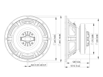 LAVOCECSF102.50K 10 Coaxial Ferrite Magnet, Steel Basket DriverArticle-No: 12603022